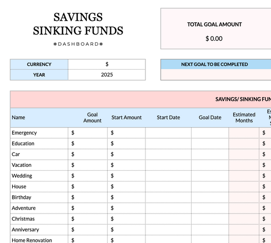 (FREE) Savings Tracker